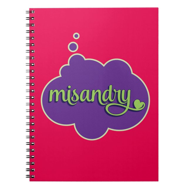 Cuaderno de Misandry (verde en púrpura) (Frente)