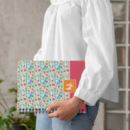 Cuaderno De Monograma Con Estilo De Verano Diverti