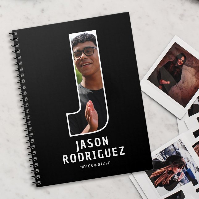 Cuaderno de monograma con foto personalizada (Subido por el creador)