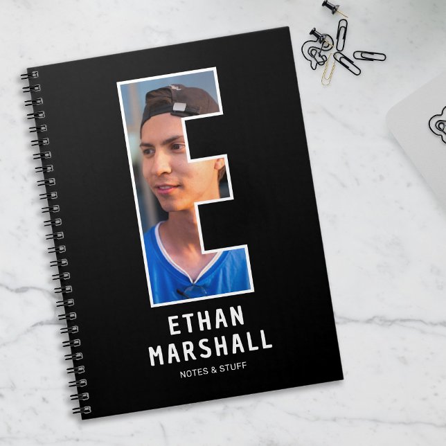 Cuaderno de monograma con foto personalizada (Subido por el creador)