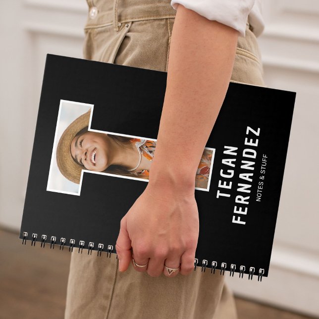 Cuaderno de monograma con foto personalizada (Subido por el creador)