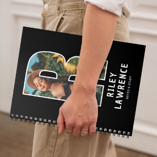 Cuaderno de monograma con foto personalizada