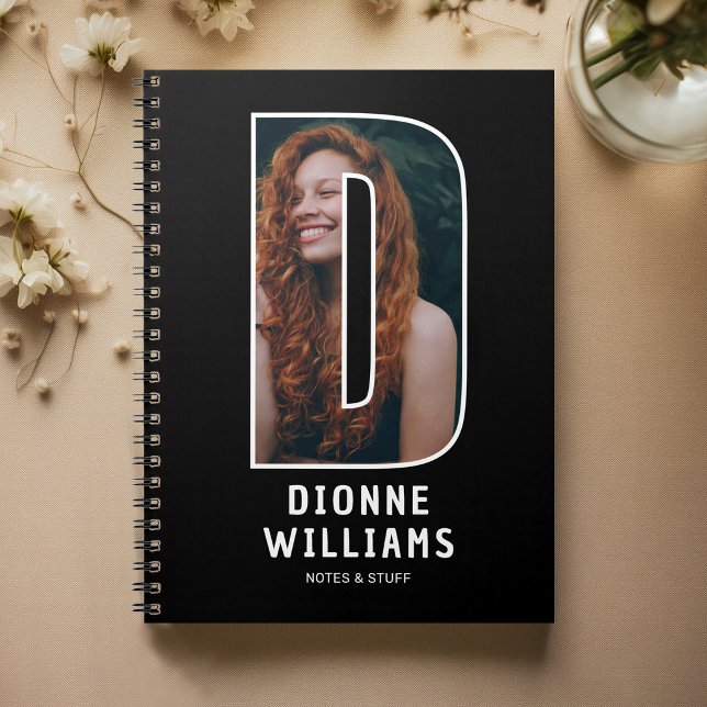 Cuaderno de monograma con foto personalizada (Subido por el creador)