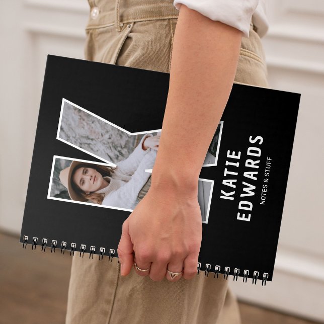 Cuaderno de monograma con foto personalizada (Subido por el creador)