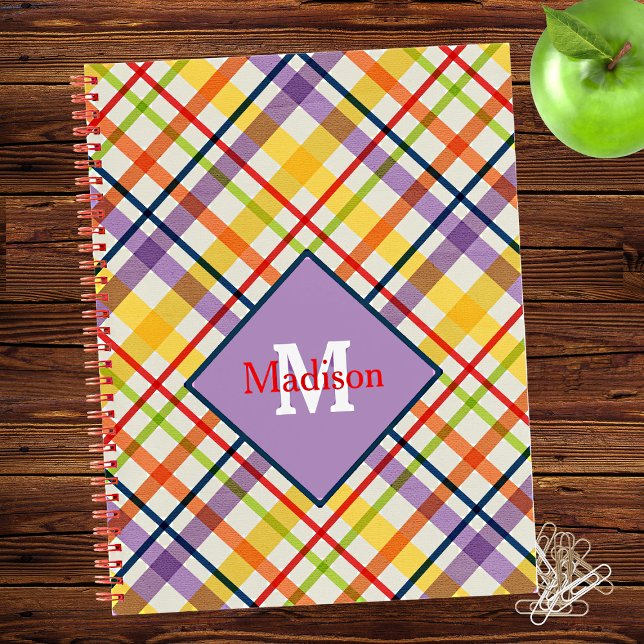 Cuaderno de monograma de cuadros de la escuela bri (Subido por el creador)