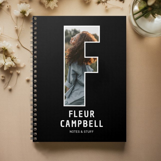 Cuaderno de monograma de foto personalizada (Subido por el creador)