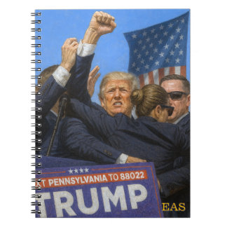 Cuaderno de monograma de la foto icónica del puño 