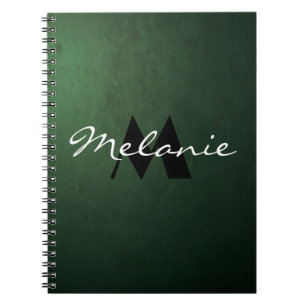 Cuaderno de monograma glamuroso para ella