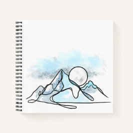 Cuaderno de montaña de hielo