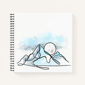 Cuaderno de montaña de hielo