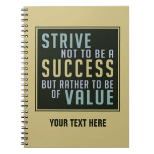 Cuaderno de motivación del éxito y del valor