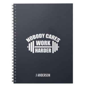 Cuaderno de motivación para el gimnasio Nadie se i