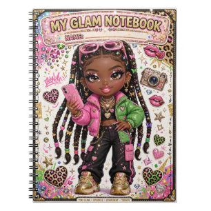Cuaderno de muñeca glam Y2K para chicas adolescent