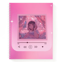 Cuaderno de música de anime Lo-fi Girl