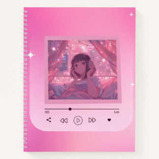 Cuaderno de música de anime Lo-fi Girl