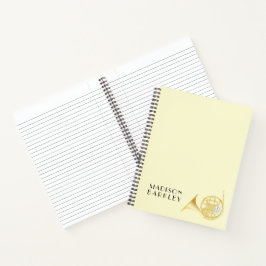 Cuaderno de música de trompa francesa para profeso