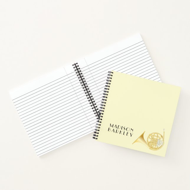 Cuaderno de música de trompa francesa para profeso (Interior)