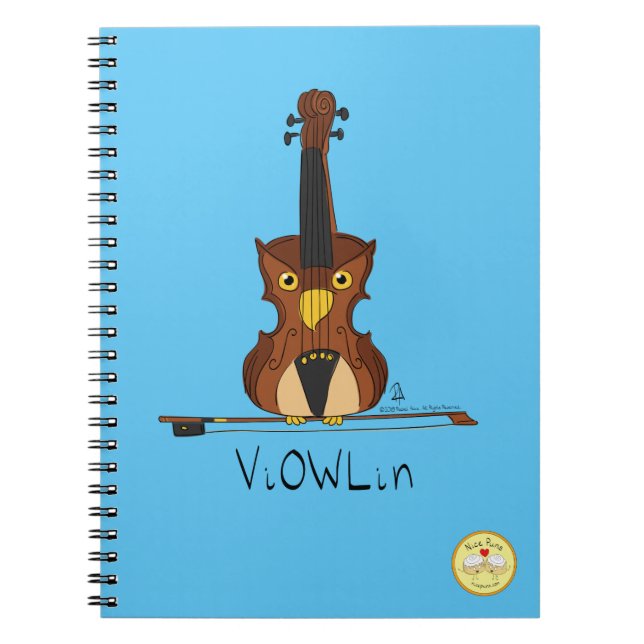 Cuaderno de música de violín búho ViOWLin (Frente)