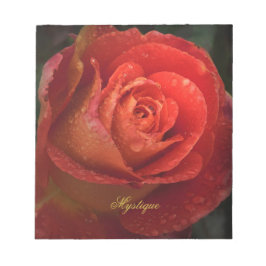 Cuaderno de Mystique Dark Botanical Red Orange Ros