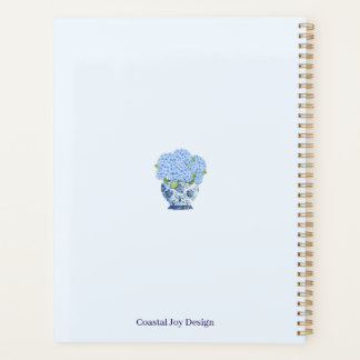 Cuaderno de Nantucket Floral Chinoisería Azul y Bl
