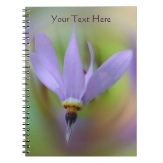 Cuaderno de Naturaleza Delicado de Flor Púrpura