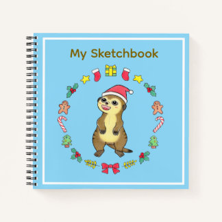 Cuaderno de Navidad con sombrero de Santa de suric