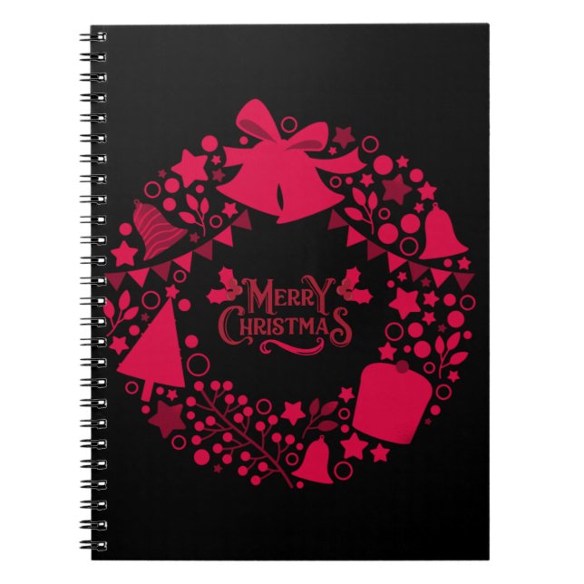 Cuaderno de Navidad de Campanas Rosas (Frente)