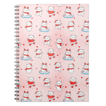 Cuaderno de Navidad de Oso Polar Adorable