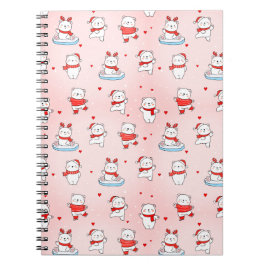 Cuaderno de Navidad de Oso Polar Adorable