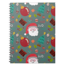 Cuaderno de Navidad de Papá Noel Adorable
