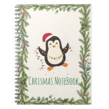 Cuaderno De Navidad De Pingüino Lindo Regalo