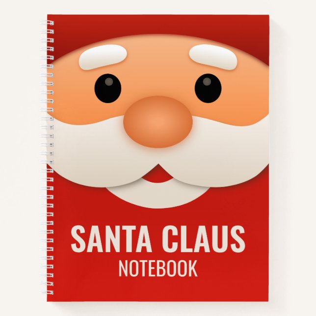Cuaderno de Navidad de Santa Claus tapa dura  (Anverso)