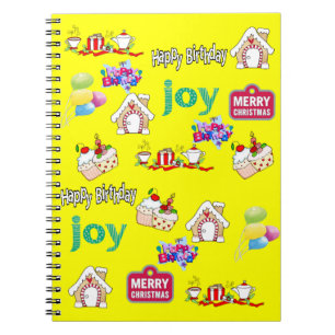 Cuaderno de Navidad Feliz Cumpleaños
