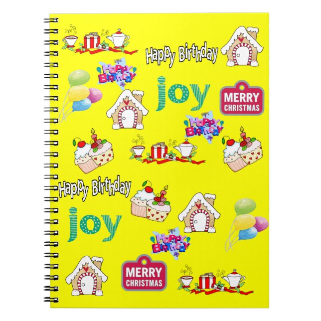 Cuaderno de Navidad Feliz Cumpleaños (Frente)