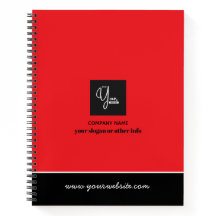 Cuaderno de negocios con logotipo personalizado de