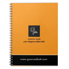 Cuaderno de negocios con logotipo personalizado de