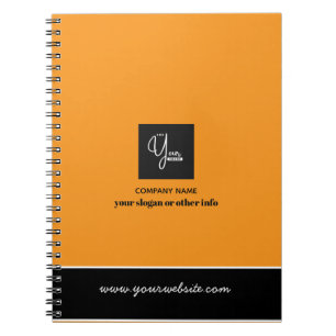 Cuaderno de negocios con logotipo personalizado de