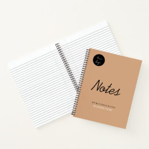 Cuaderno de negocios Minimalista moderno