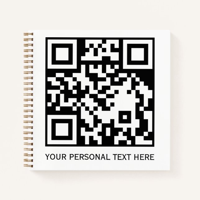 Cuaderno de negocios personalizado con código QR b (Anverso)