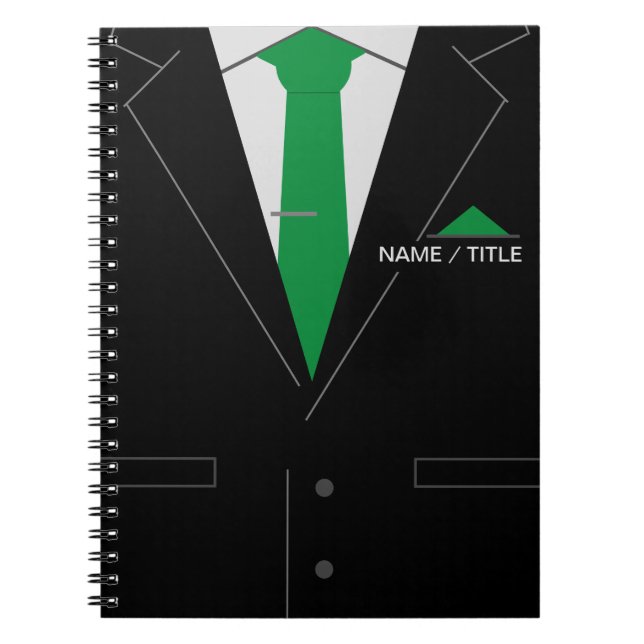 Cuaderno de Negocios Personalizado con Nombre (Frente)