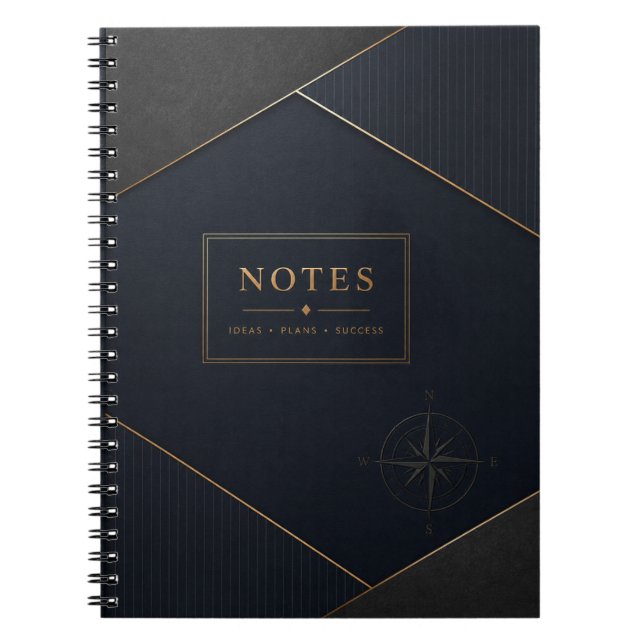 Cuaderno de negocios profesional para hombres (Frente)