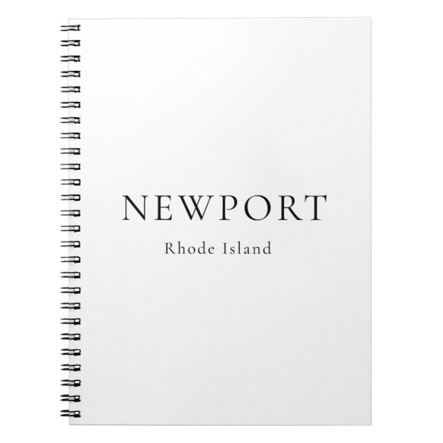 Cuaderno de Newport Rhode Island (Frente)