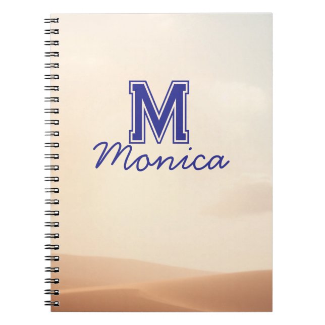 Cuaderno de nombre con letra elegante (Frente)