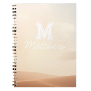 Cuaderno de nombre con letra elegante