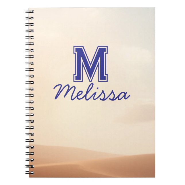 Cuaderno de nombre con letra elegante (Frente)