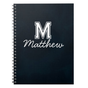 Cuaderno de nombre con letra elegante