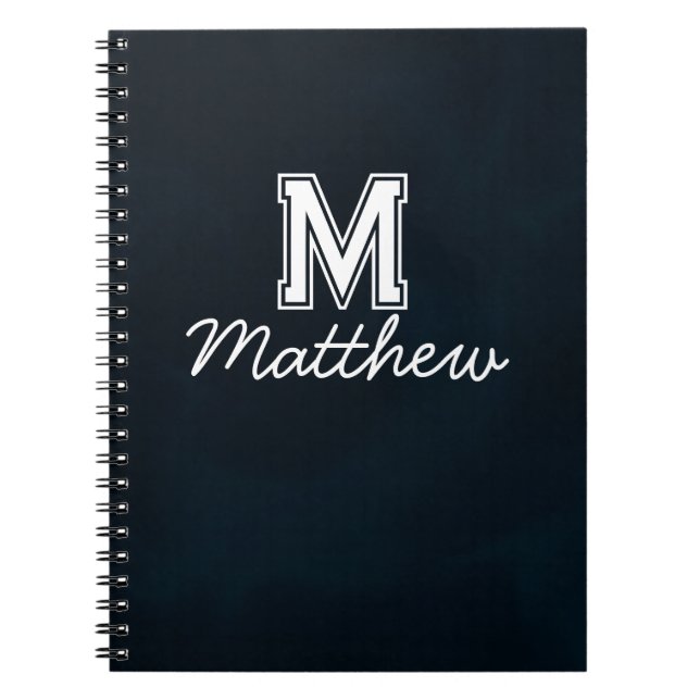 Cuaderno de nombre con letra elegante (Frente)