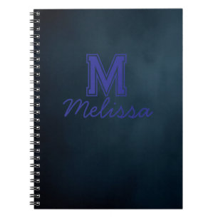 Cuaderno de nombre con letra elegante