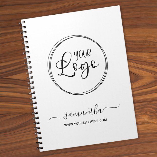 Cuaderno de nombre de firma de logotipo empresaria (Subido por el creador)