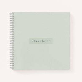 Cuaderno de nombre moderno